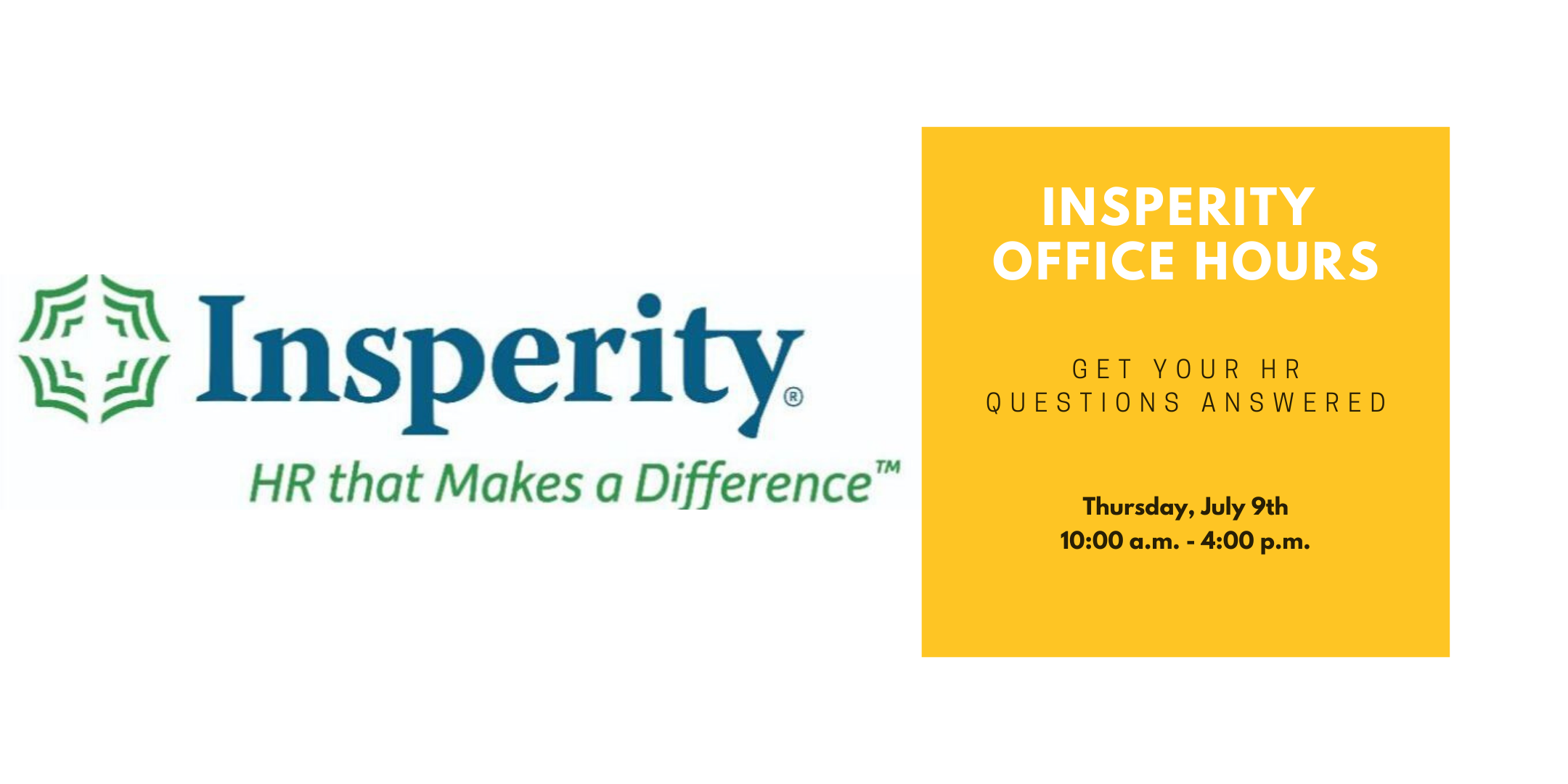 Insperity Office Hours: Get Your HR Questions Answered